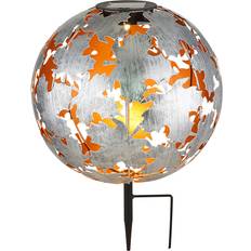 Globo Earth Solcellslampa Silver
