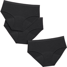 Libresse Teen Hipster Mixed 3-Pack Menstrual Panties - Black