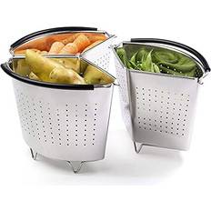 Inserts Taylors Eye Witness Stacking Steaming Basket with Feet Steam Insert