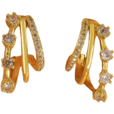 Shein Cubic Zirconia Decor Stud Earrings