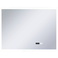 Specchi da bagno vidaXL Specchio LED Bagno Con Sensore Tattile E Schermo Orario 80 x 60 cm