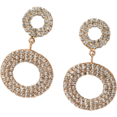 Shein Rhinestone Circle Drop Earrings