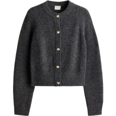 H&M Ribstrikket Cardigan - Grå