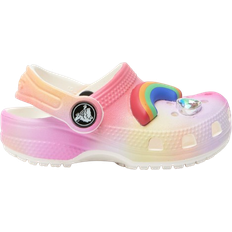 Crocs Classic Ombre Charm Clog Kids' Girl's White/Multicolor Toddler Sandals Slip-Ons