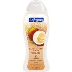 Softsoap Exfoliating Scrub Body Wash Coconut Butter Scent 591ml