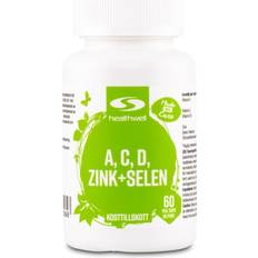 Healthwell A, C, D, Zink+Selen, kaps 60 st