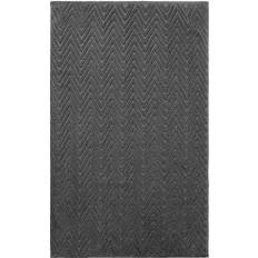 OHS Jacquard Texture Geometric Bath Towel Grey (115x70cm)