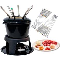 Fondue Zeuxo Stainless Steel Fondue Forks with Heat Resistant Handle