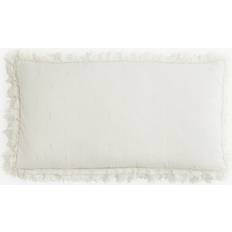 H&M Med Volangkant 50x90 Putetrekk Beige (90x50cm)