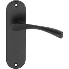 Interior Door Handles Door Levers Wickes Eden Matt Black Latch Door Handle 1 2pcs 123x47mm
