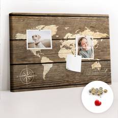 Brown Bulletin Boards East Urban Home Macmanus Wall Mounted Cork Board 40cm H x 60cm W x 2.5cm D