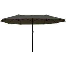 Garden & Outdoor Environment Dakota Fields Market Parasol 455cm W x 265cm D - Grey