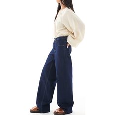 Low Waist Jeans Topshop Low Rise Cinch Jeans - Raw Indigo/Blue