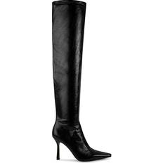 Steve Madden Women's Lorinda Over-The-Knee Stretch Boots Black 11M