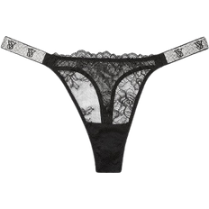 Victoria's Secret Very Sexy Shine Strap Lace Thong - Black