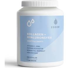 TopFormula Kosttillskott TopFormula Zoeco Kollagen Hyaluronsyra 100 Kapslar