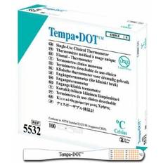 Fever Thermometers 3M Tempa Dot Single-Use Clinical Thermometers x 100 Expiry Jul 24