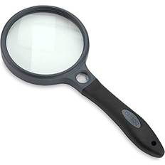 Magnifiers & Loupes Carson SG-10 SureGrip Rubberized Soft Grip Hand-Held Magnifier with 2x Glass Lens and 10x Spot Lens