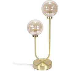 Yellow Table Lamps ValueLights Chessy Asymmetric Ribbed Glass Globe Table Lamp
