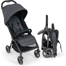 Costway Lightweight Foldable Baby Stroller with Adjustable Backrest and Canopy Grey