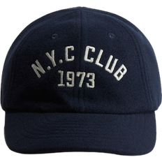 H&M Embroidery Detail Twill Cap - Blau