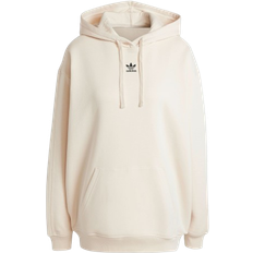 adidas Essentials Oversized Fleece Hoodie - Wonder White