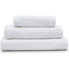 Dunelm Waffle Bath Towel White (140x100cm)