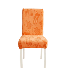 Orange Loose Covers HOD Home Bear Design Anti Dirt Elastic Material Loose Chair Cover Orange