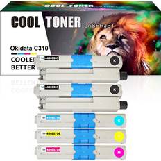 Cool Toner 5 toner compatible for oki c310dn c530dn c531 c531dn mc351 mc561 mc362dn