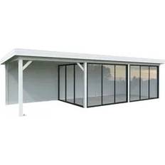 Palmako Carportar Palmako Lenna Slide 24.9 m2 Set 417 Slide 876x300 cm (Byggnadsarea )