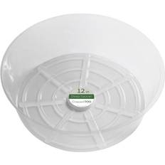 Plant Saucers Crescent Garden 3.7 in H x 12 in D Plastic Plant Saucer Clear Pack of 50