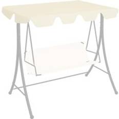 Swing Canopy Covers Berkfield Home Replacement Canopy for Garden Swing Cream 188/168x145/110 cm Beige