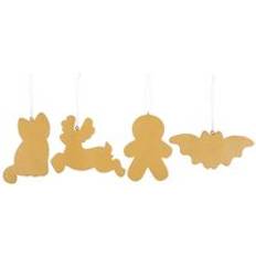 Brown Christmas Tree Ornaments Something Different Set of 4 Creepy Skeleton Cookie Ornaments 7 x 9 x 1 cm Christmas Tree Ornament