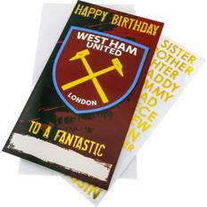 Party Cards & Invitations West Ham United F.C. Personalised Birthday Card Scarlet One Size