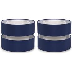 Blue Shades ValueLights Sohpia Easy Fit Navy Blue Lamp 2 Pack 19 x 26 x 26 cm Shade