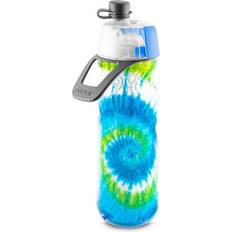 O2Cool Mist N Sip Tie Dye Blue 20 oz Water Bottle