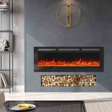 Garden Sanctuary 60 Inch 1800W Modern Recessed Electric Fireplace