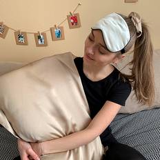 LilySilk Silk Cases Khaki 50 x 75 cm Pillow Case Brown