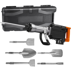 Demolition Hammers VEVOR 2200 W 6 Chisel Bit 1400 BPM 110-Volt Corded Demolition Hammer DXDHS118YC1OP3IDV1
