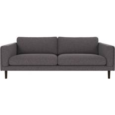 Möbler Rowico Home Braden Med Bruna Ekben Tyg Brenda Mörkgrå 3-Sitssoffa Soffa