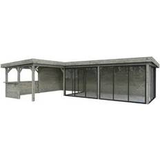 Palmako Carportar Palmako Lenna 33.2 m2 Set 421 Slide (Byggnadsarea )
