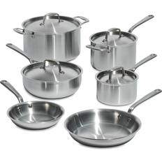 Made In Cookware Made In 5 Ply Stainless Clad 10 Steel Cookware Set with lid 10 Parts