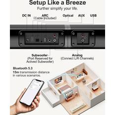 Ultimea 2.2ch 100W Detachable Bluetooth Soundbar
