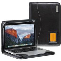 Broonel Contour Series Black Heavy Duty Leather Protective Case Compatible with Dell Inspiron 15 3520 15.6