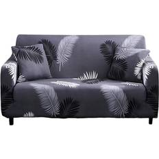 Grey Loose Sofa Covers HOD Home 3 Seater Gray Feather Style Elastic Stretchable Slipcover Loose Sofa Cover Grey