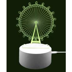 True Face Kids Xmas Gift 3D Illusion LED Lamps Night Light