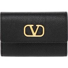 Valentino Garavani Vlogo Leather Card Case Wallet
