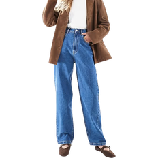 ASOS Mellemblå Jeans med Barrel-ben