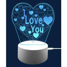 True Face Kids Xmas Gift 3D Illusion LED Lamps Night Light