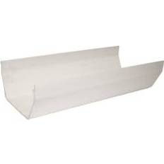 White Gutter FloPlast White 114mm Square Line Gutter 2m